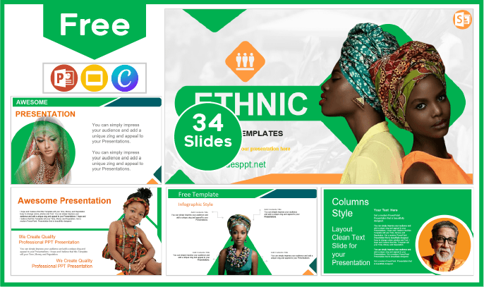Free Ethnicity Template for PowerPoint and Google Slides.