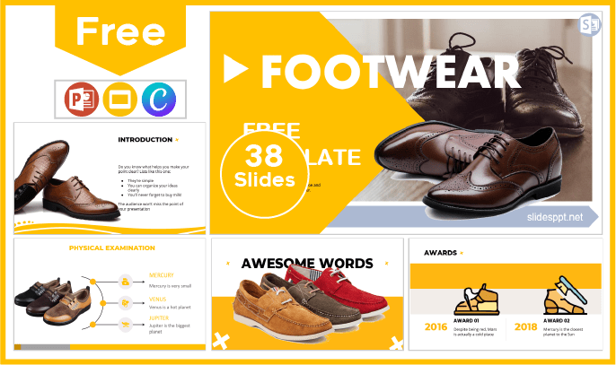Free Shoes Template for PowerPoint and Google Slides.