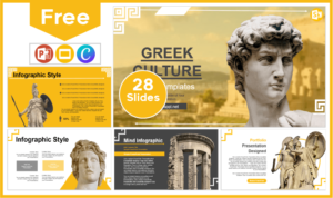 Free Greece Culture Template for PowerPoint and Google Slides.