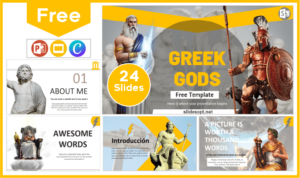 Free Greek Gods Template for PowerPoint and Google Slides.
