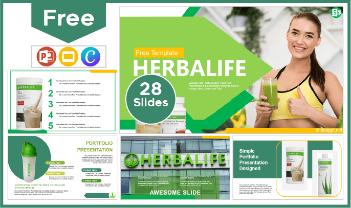 Free Herbalife Template for PowerPoint and Google Slides.