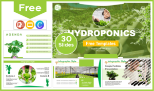 Free Hydroponics Template for PowerPoint and Google Slides.