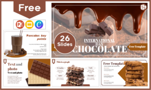 Free International Chocolate Day Template for PowerPoint and Google Slides.