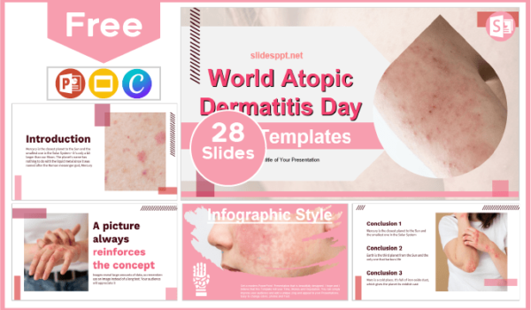 free online slide presentation maker World Atopic Dermatitis Day Template