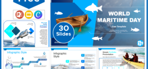 Free World Maritime Day Template for PowerPoint and Google Slides.