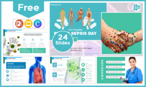 Free World Sepsis Day Template for PowerPoint and Google Slides.