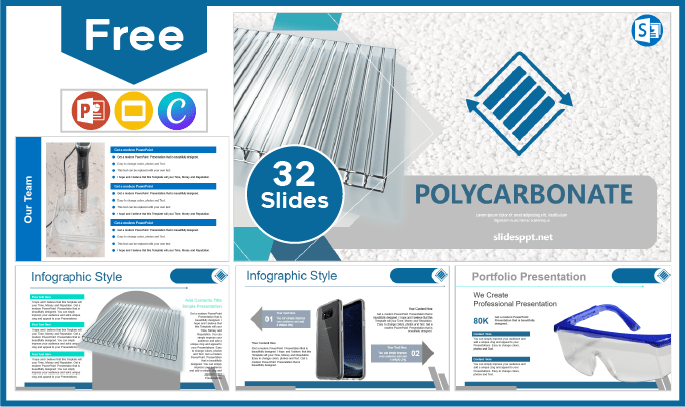 Free Polycarbonate Template for PowerPoint and Google Slides.