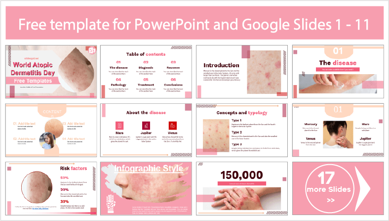 World Atopic Dermatitis Day templates for free download in PowerPoint and Google Slides themes.