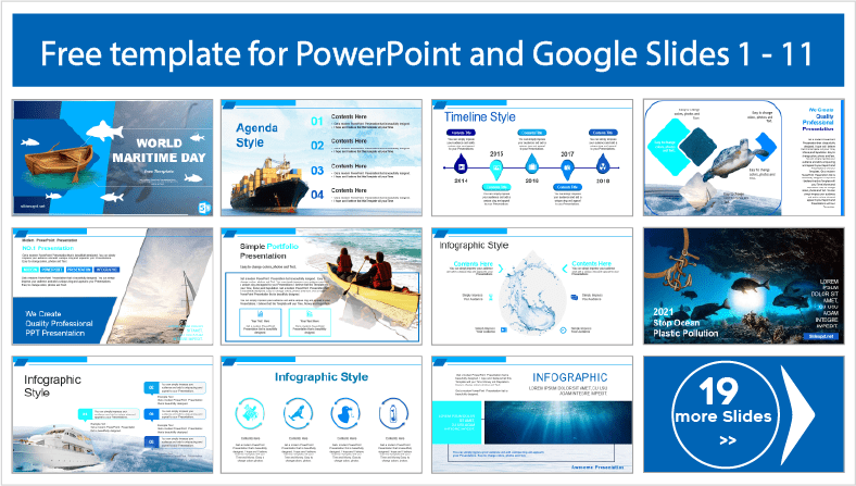 Téléchargez des modèles gratuits pour la Journée mondiale de la mer pour PowerPoint et Google Slides.