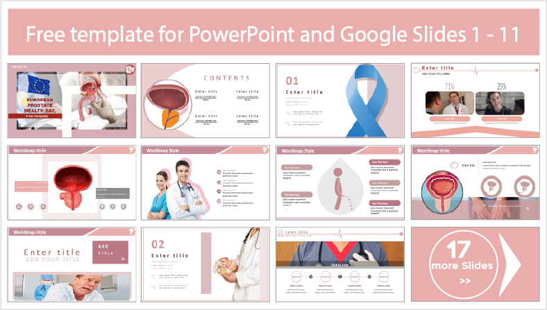 European Prostate Health Day templates for free download in PowerPoint and Google Slides themes.