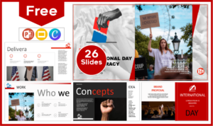 Free International Day of Democracy Template for PowerPoint and Google Slides.