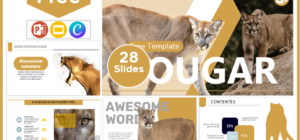 Free Puma template for PowerPoint and Google Slides.