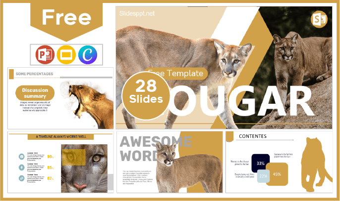 Free Puma template for PowerPoint and Google Slides.