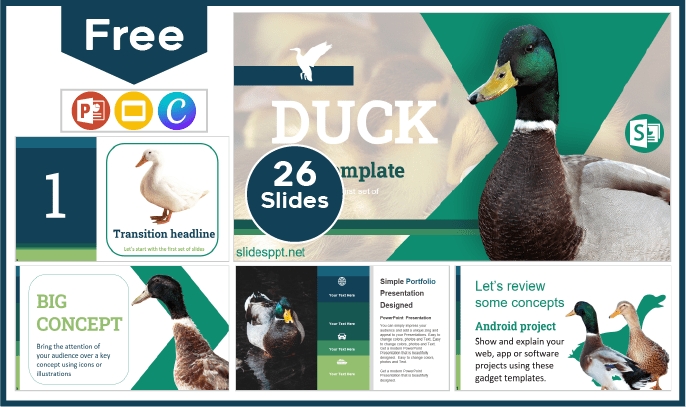 Free Duck Template for PowerPoint and Google Slides