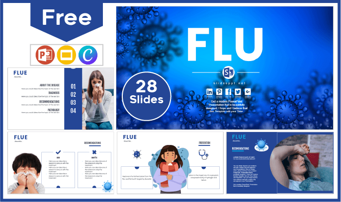 Free Flu Template for PowerPoint and Google Slides.