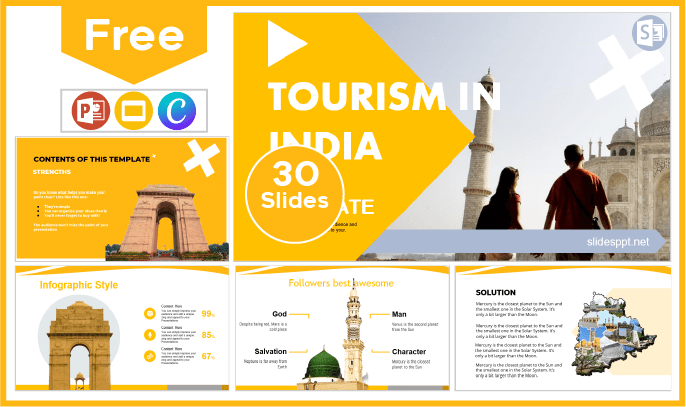 Free India Tourism Template for PowerPoint and Google Slides