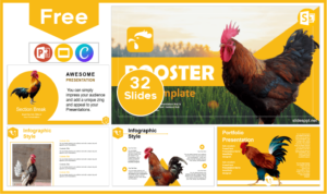 Free Rooster Template for PowerPoint and Google Slides