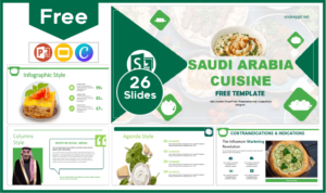 Free Saudi Arabia Gastronomy Template for PowerPoint and Google Slides