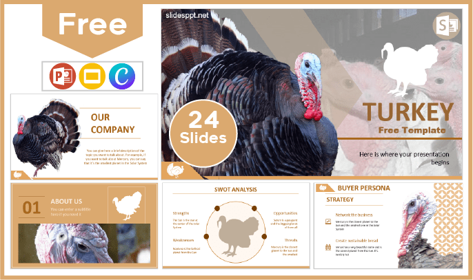 Free Turkey Template for PowerPoint and Google Slides