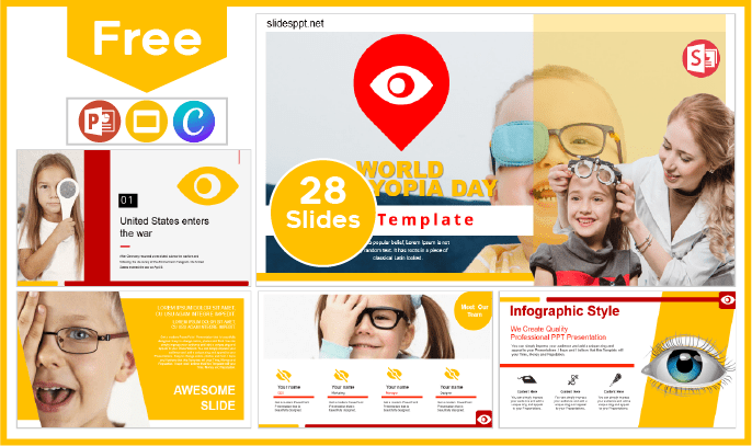 Free World Amblyopia Day Template for PowerPoint and Google Slides