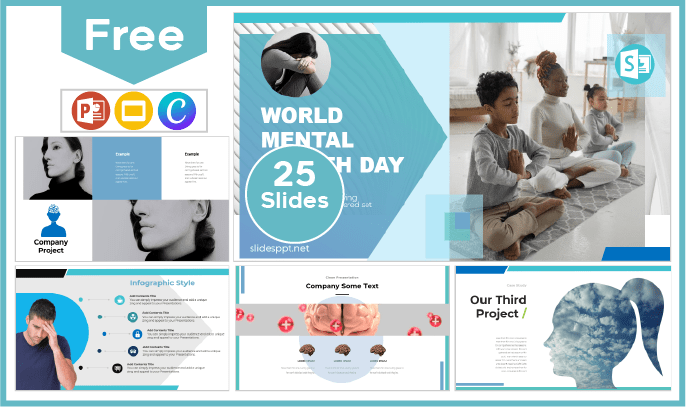 Free World Mental Health Day Template for PowerPoint and Google Slides
