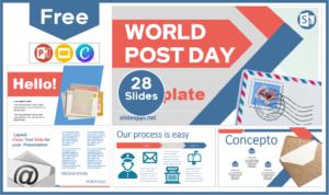 Free World Mail Day Template for PowerPoint and Google Slides