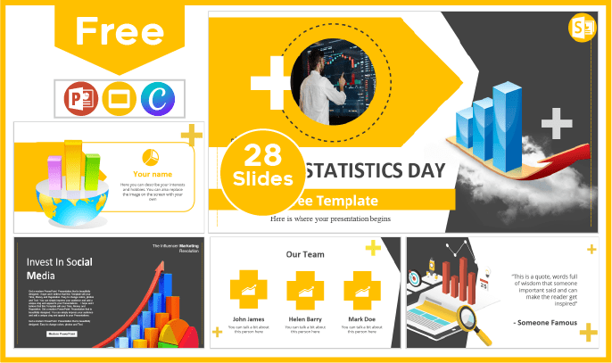 Free World Statistics Day Template for PowerPoint and Google Slides