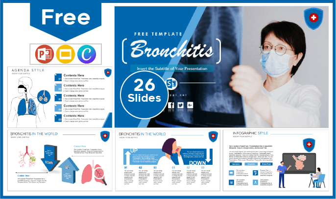 Free Bronchitis Template for PowerPoint and Google Slides.