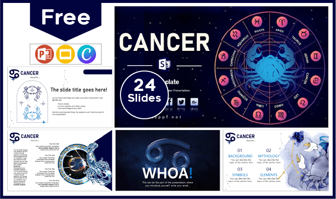 Free Cancer template for PowerPoint and Google Slides.
