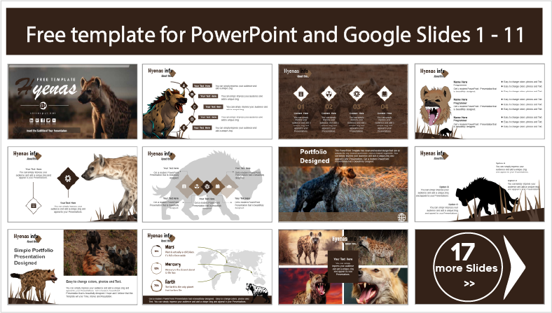 Free Hyenas Template for PowerPoint and Google Slides