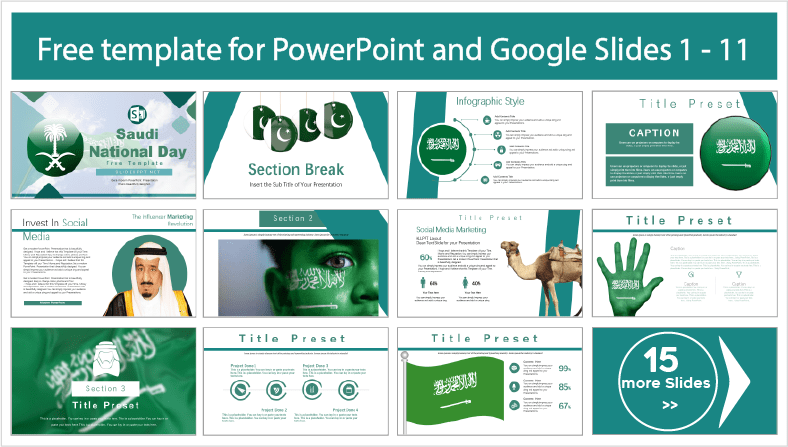 Saudi Arabia National Day Template for Free Download in PowerPoint and Google Slides Themes