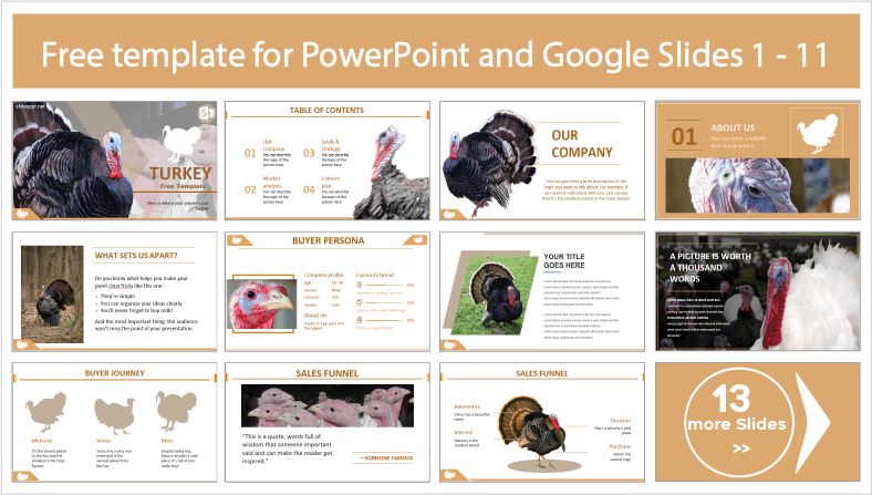 Turkey template to download for free in PowerPoint and Google Slides themes