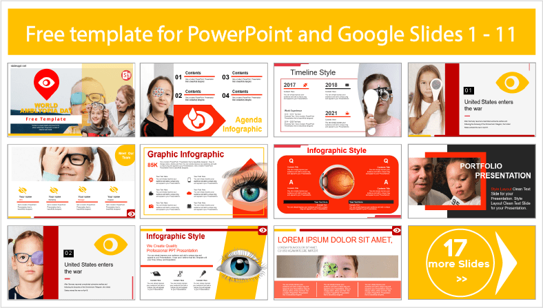 Baixe modelos gratuitos do Dia Mundial da Ambliopia para temas do PowerPoint e do Google Slides.