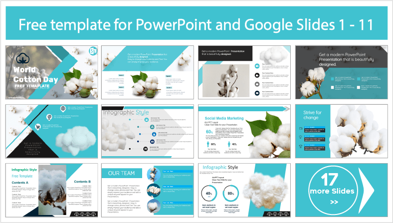 World Cotton Day template to download for free in PowerPoint and Google Slides themes