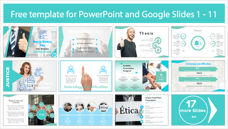 World Ethics Day template to download for free in PowerPoint and Google Slides themes