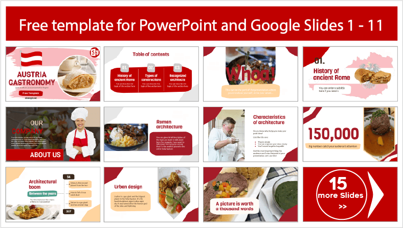 Téléchargez gratuitement des modèles de gastronomie autrichienne pour les thèmes PowerPoint et Google Slides..