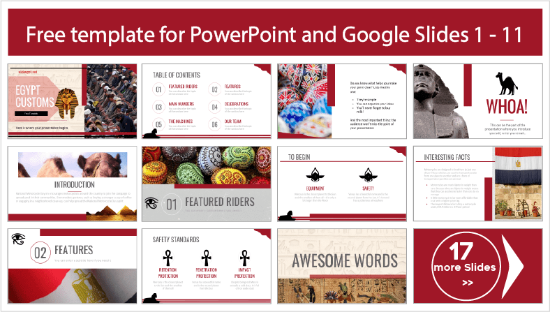 Egyptian Customs Template to download for free in PowerPoint and Google Slides themes