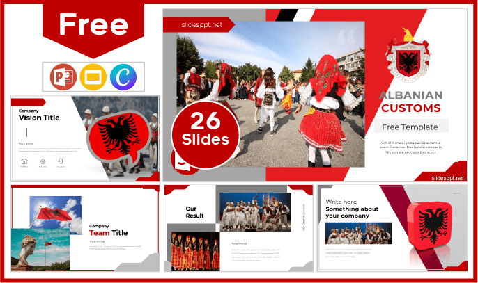 Free Albanian Customs Template for PowerPoint and Google Slides