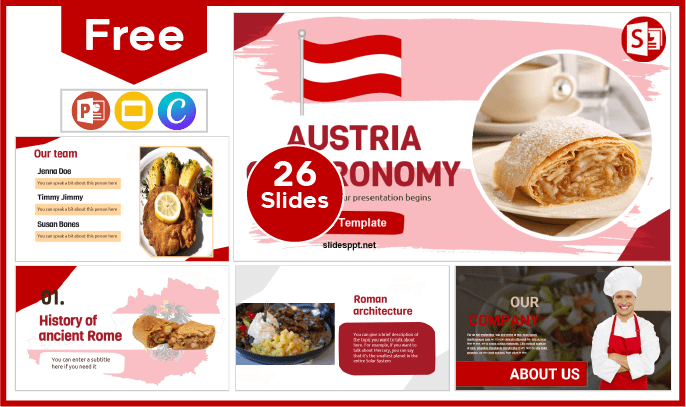 Free Austrian Gastronomy Template for PowerPoint and Google Slides