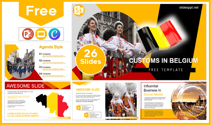 Free Belgian Customs Template for PowerPoint and Google Slides