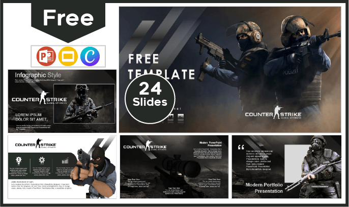 Free Counter Strike Template for PowerPoint and Google Slides