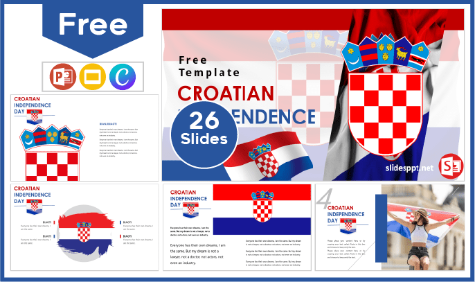 Free Croatian Independence Template for PowerPoint and Google Slides