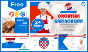 Free Croatian Gastronomy Template for PowerPoint and Google Slides