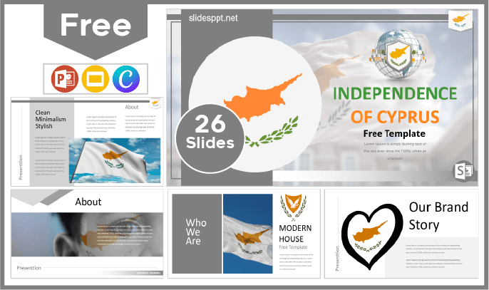 Free Cyprus Independence Template for PowerPoint and Google Slides