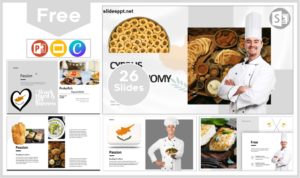 Free Cyprus Gastronomy Template for PowerPoint and Google Slides