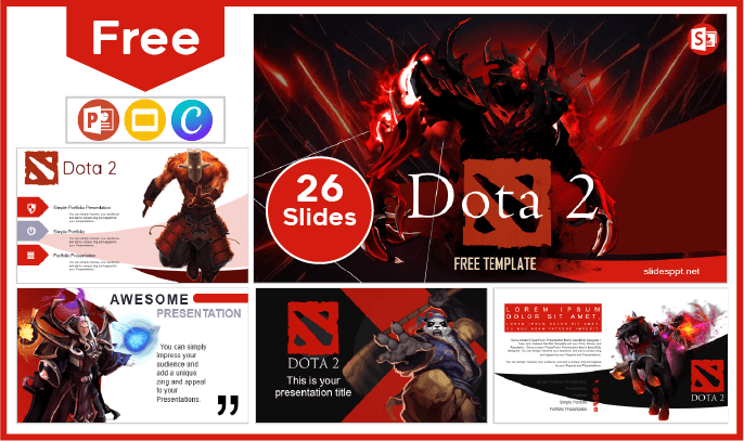 Free Dota 2 Template for PowerPoint and Google Slides