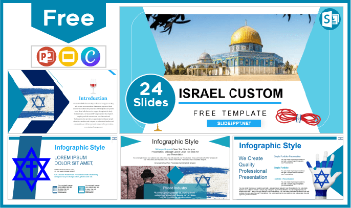 Free Israel Customs Template for PowerPoint and Google Slides