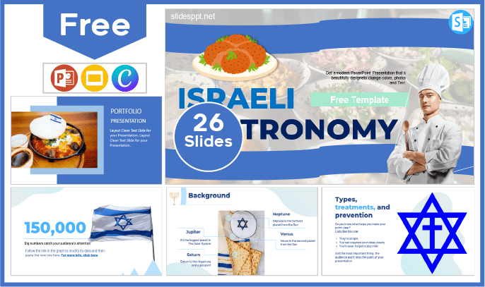 Free Israel Gastronomy Template for PowerPoint and Google Slides