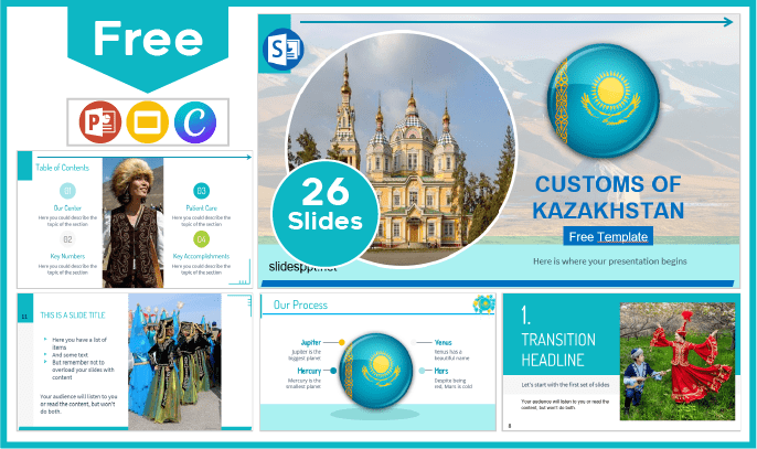 Free Kazakhstan Customs Template for PowerPoint and Google Slides