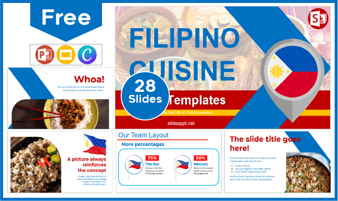 Free Philippine Gastronomy Template for PowerPoint and Google Slides
